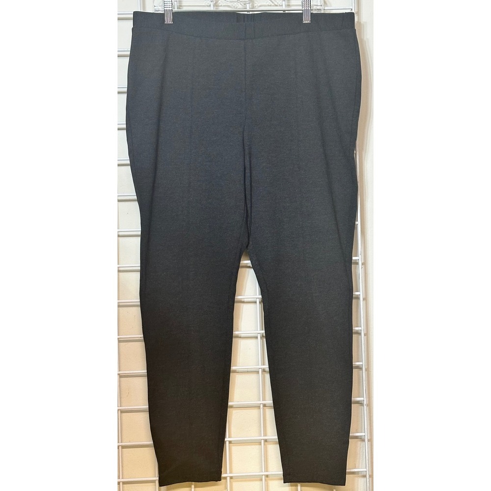 Chicos So Slimming Helene Legging charcoal Heather Grey Pants size 3(U.S. 16)NWT